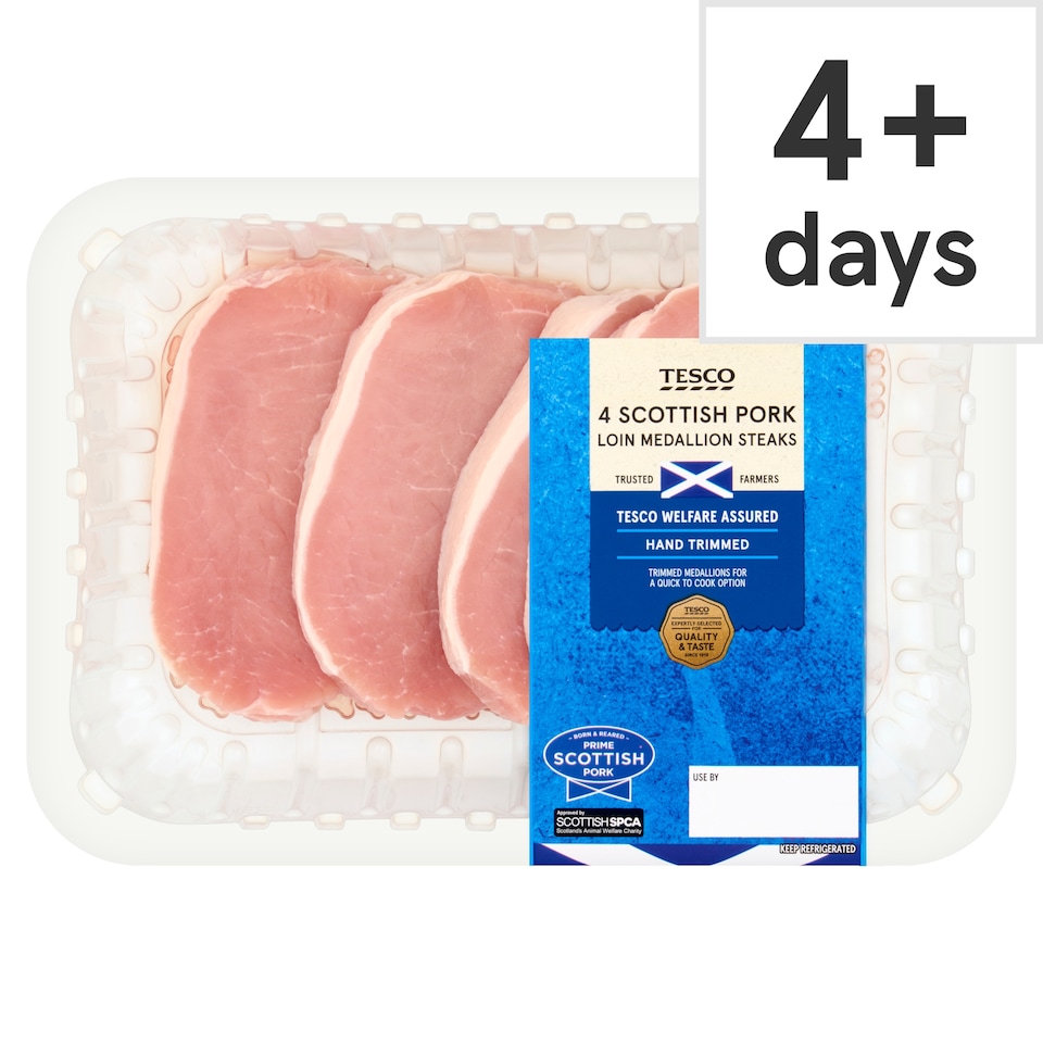 Tesco Pork Loin Medallion Steaks 400g