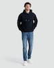 image 2 of F&F Quilted Textured Hoodie in Navy