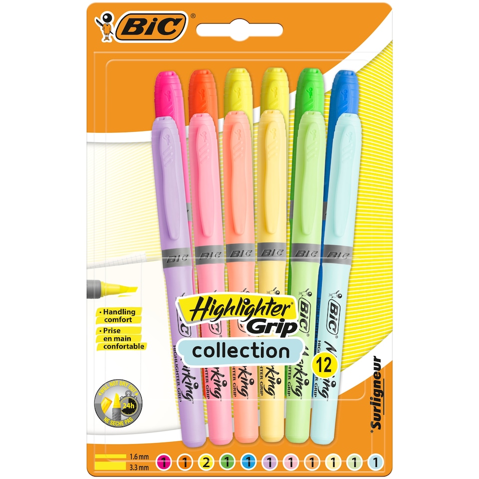 image 1 of BIC Highlighter 12 Pack
