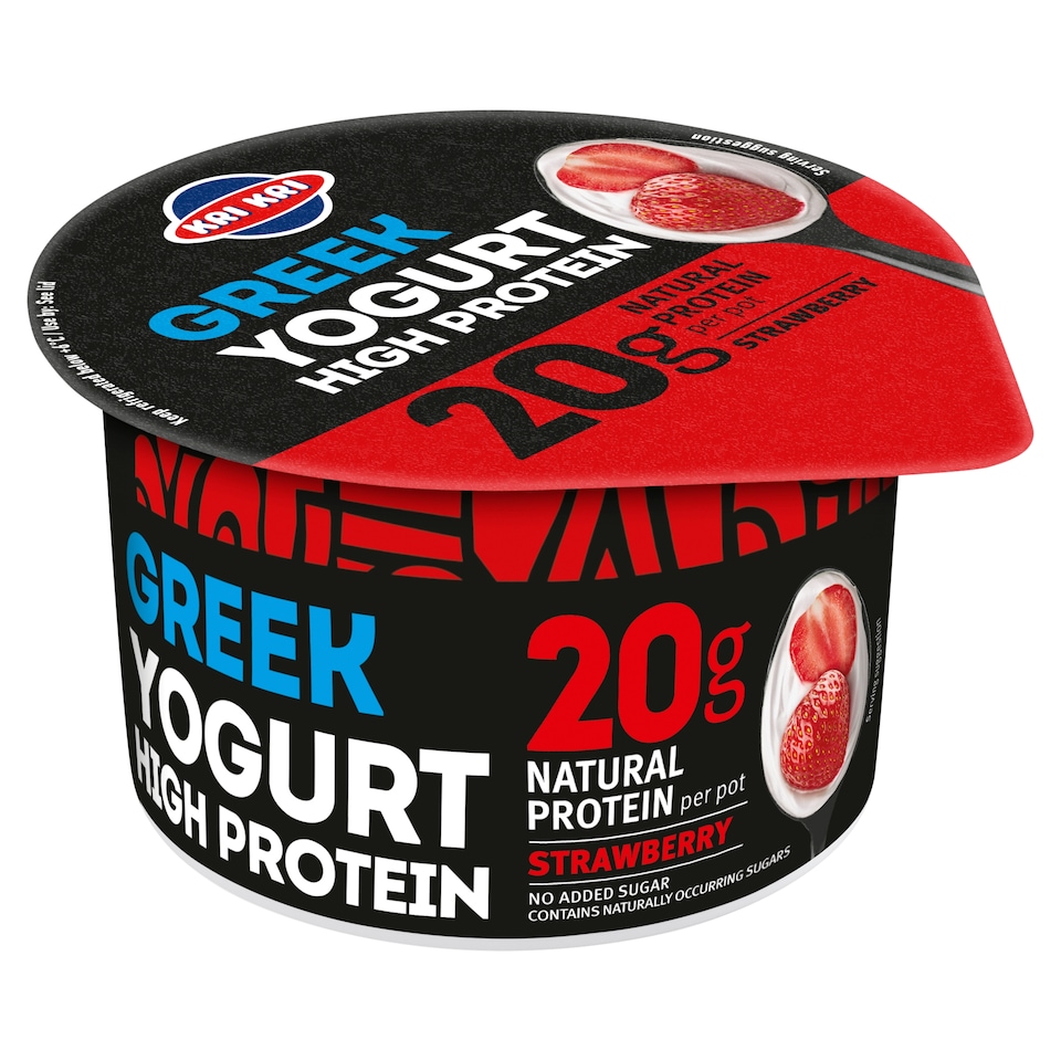 Kri Kri Strawberry High Protein Greek Yogurt 190g