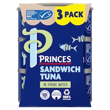 Princes Sandwich Tuna in Spring Water 3 x 140g