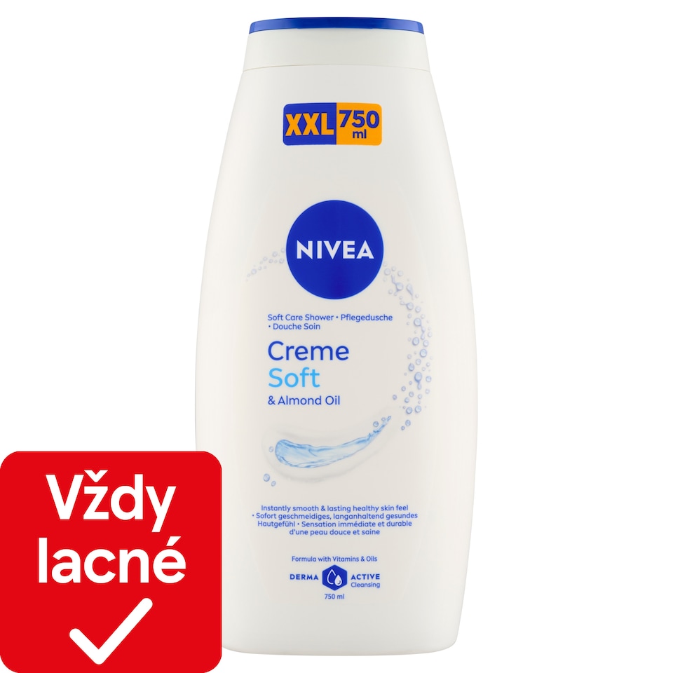 obrázok 1 z Nivea Creme Soft Ošetrujúci sprchovací gél 750 ml