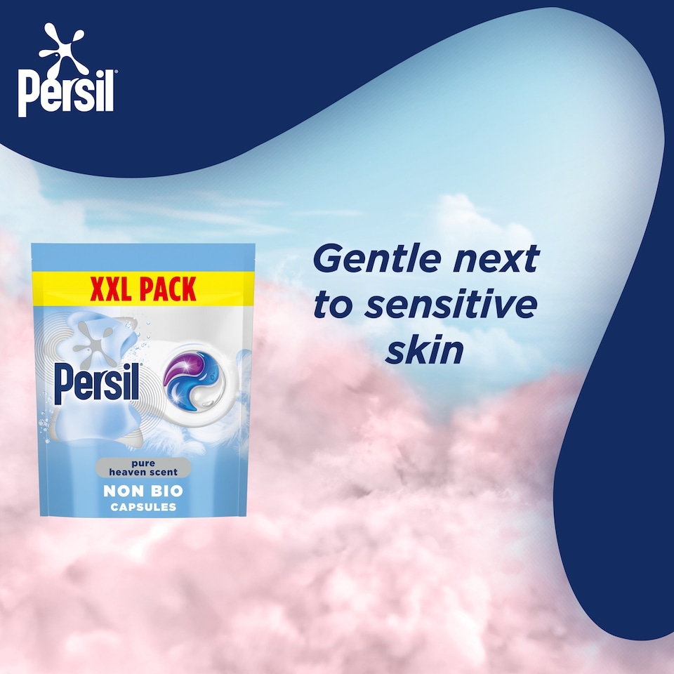 image 1 of Persil Pure Heaven Scent Non Bio Laundry Washing Detergent Capsules 44 Washes 928g