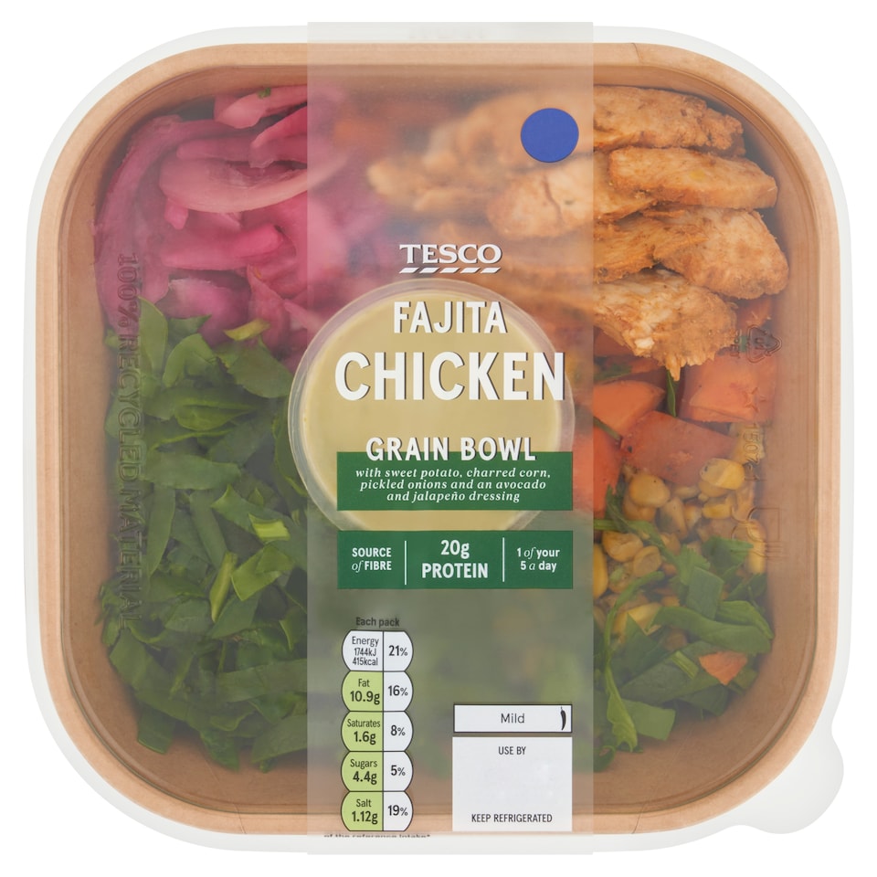Tesco Fajita Chicken Grain Bowl 370g