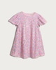 image 4 of F&F Girls Sequin Embellished Short Sleeved Dress in Multi