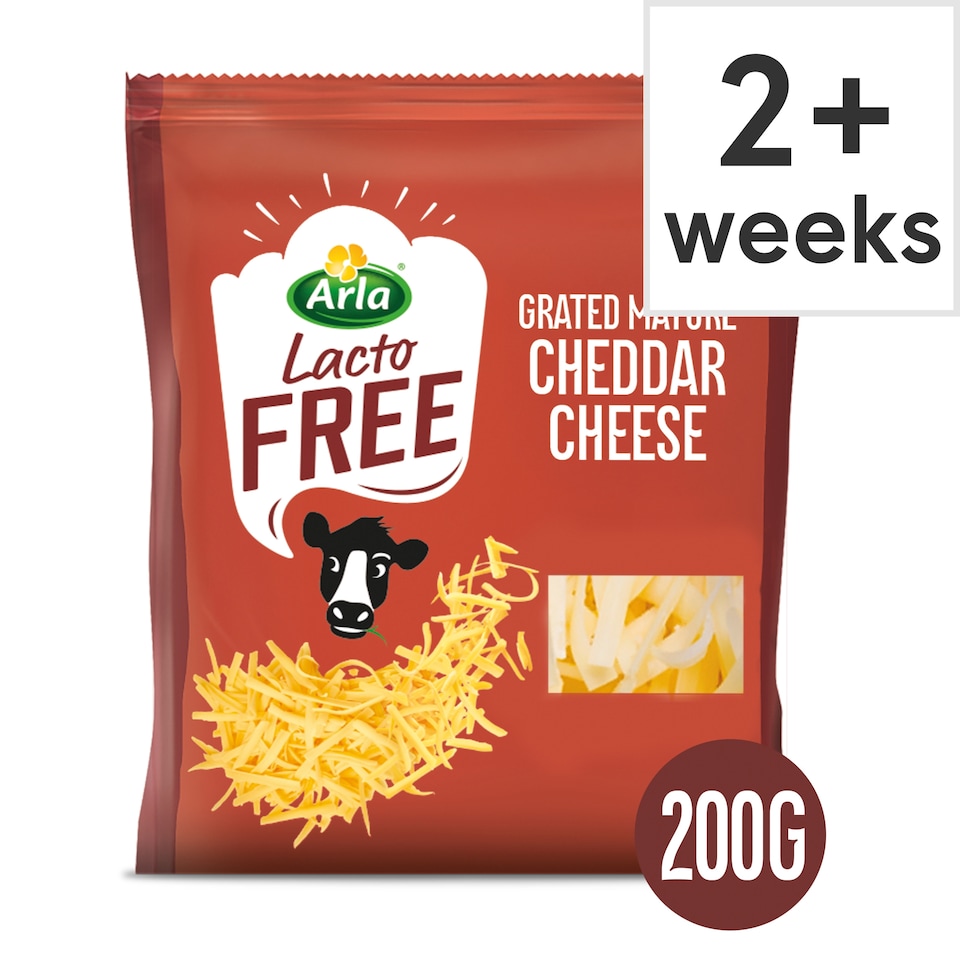 Arla Lactofree Grated Mature Cheddar Cheese 200g