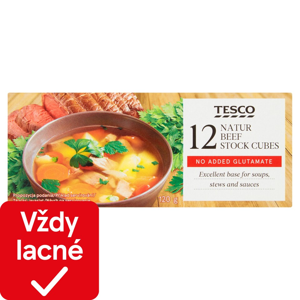 Tesco Hovädzí bujón kocky 12 x 10 g