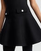 image 2 of F&F Embellished Pocket Sleeveless A-Line Dress in Black