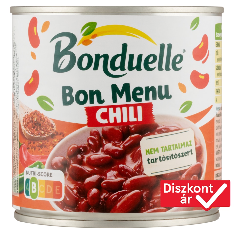 Bonduelle Bon Menu Chili vörösbab csípős mexikói mártásban 430 g  1. kép