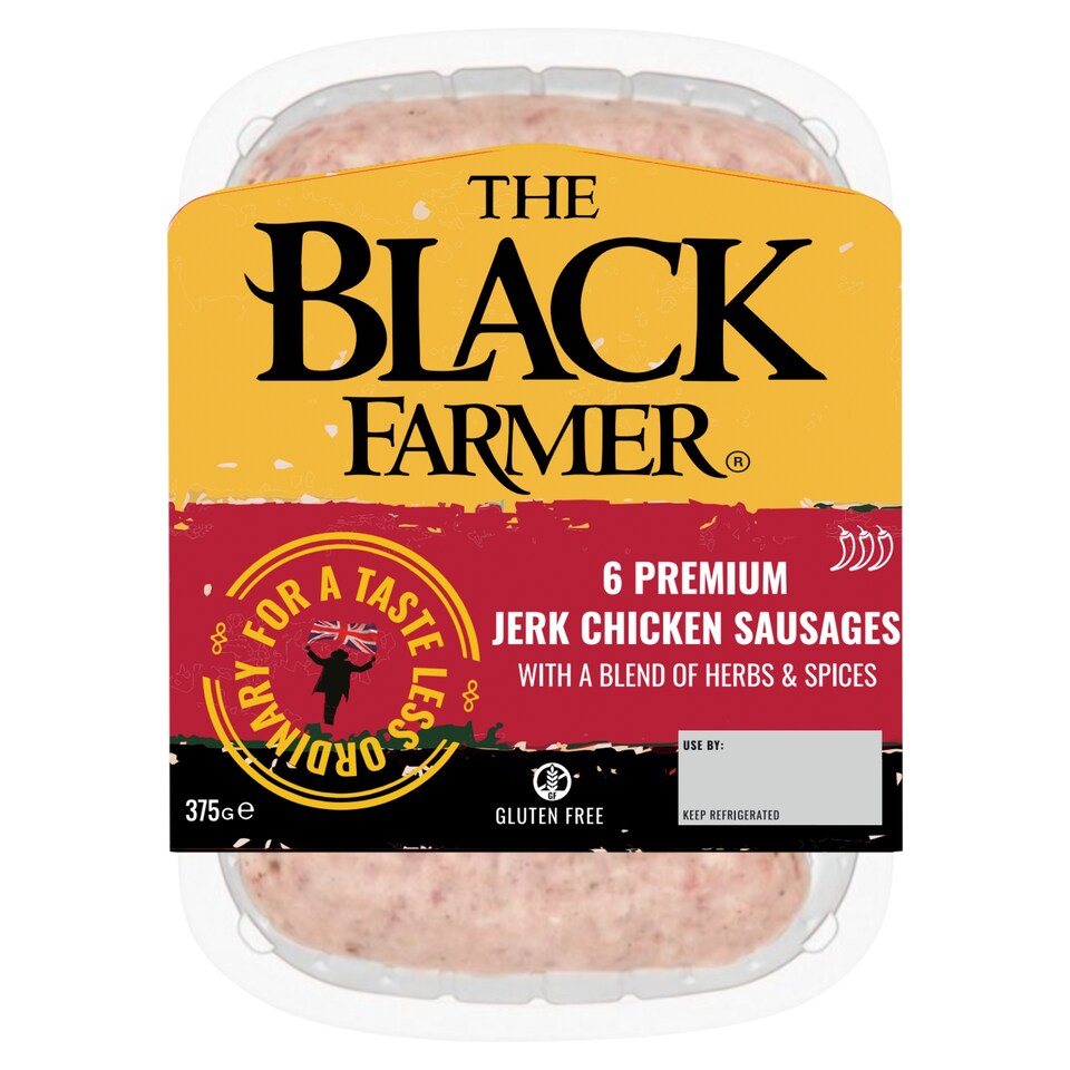 The Black Farmer Jerk Chicken Sausages 375g