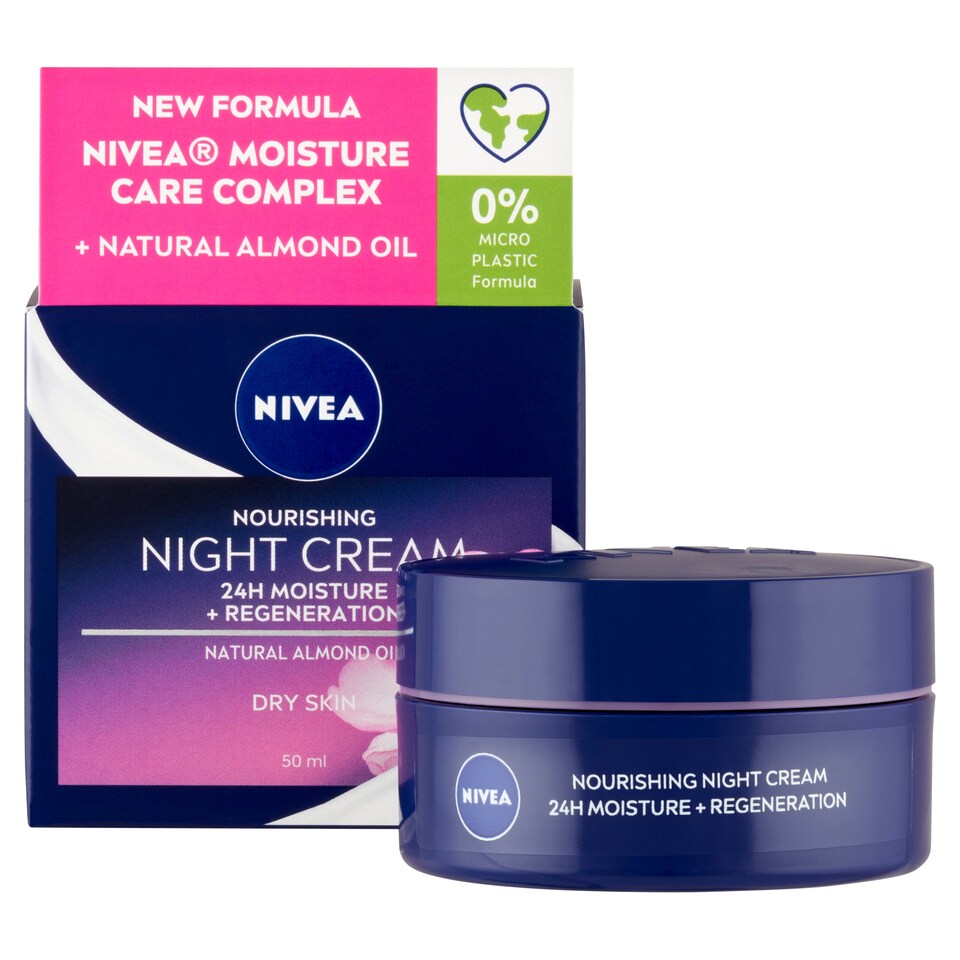 NIVEA gazdagon regeneráló éjszakai arckrém száraz, érzékeny bőrre 50 ml 1. kép