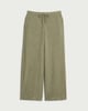 image 4 of F&F Textured Wide Leg Drawstring Co-ord Trousers in Olive
