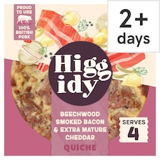 Higgidy Bacon & Cheddar Quiche 400G