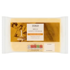 Tesco Mild White Cheddar 400g