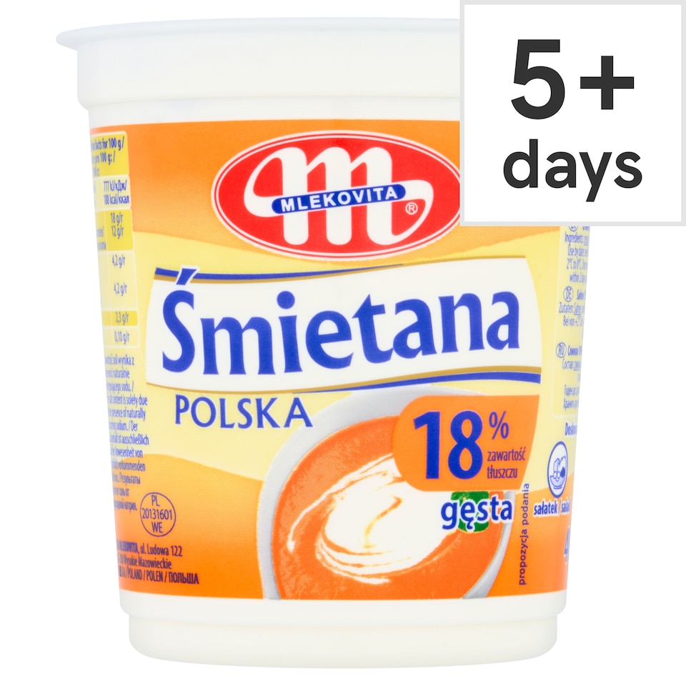 Mlekovita 18% Fat Sour Cream 400G