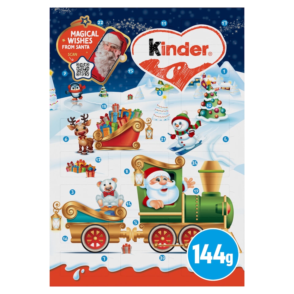 image 1 of Kinder Chocolate Advent Calendar 144G