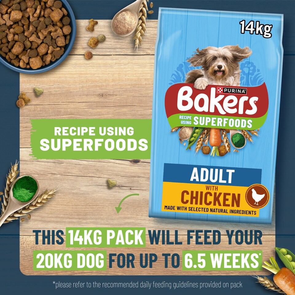 image 1 of Bakers Dog Food Beef & Vegetable 3Kg