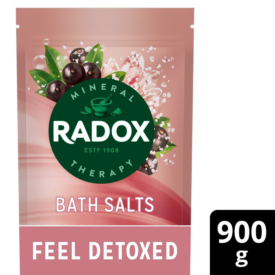image 1 of Radox Detoxed Acai Berry Bath Salts 900g