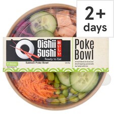Oishii Sushi Ready to Eat Smoked Salmon Poke Bowl 300g