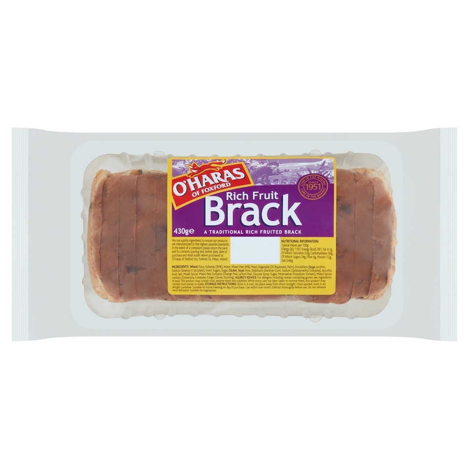 O'haras Of Foxford Rich Fruit Brack 430G