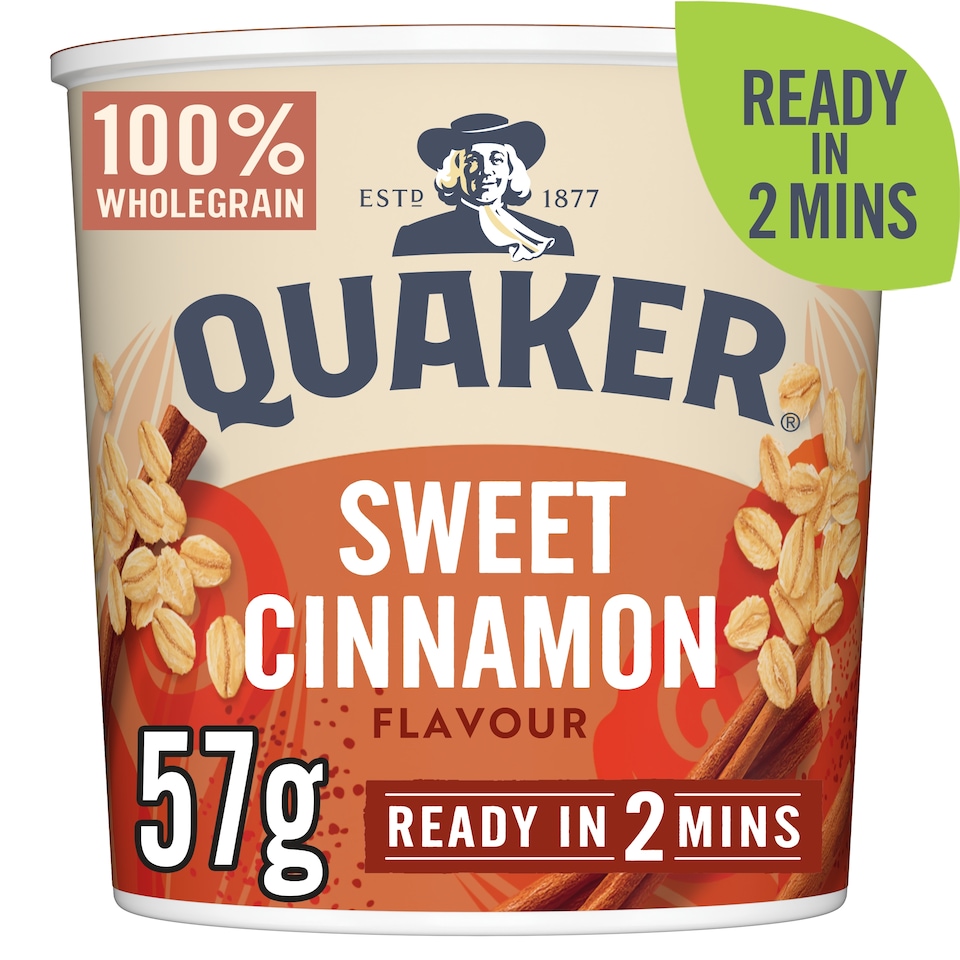 image 1 of Quaker Oat So Simple Sweet Cinnamon Porridge Pot 57g