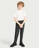 image 1 of F&F School Boys 2-Pack Slim Fit Trousers in Grey