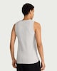 image 3 of F&F Cotton Rich Ribbed Vest in Grey