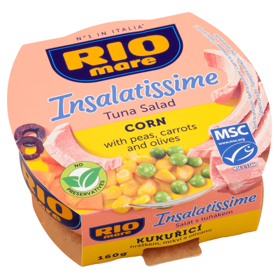 Rio Mare Insalatissime Tuna Salad with Corn, Peas, Carrots and Olives 160g
