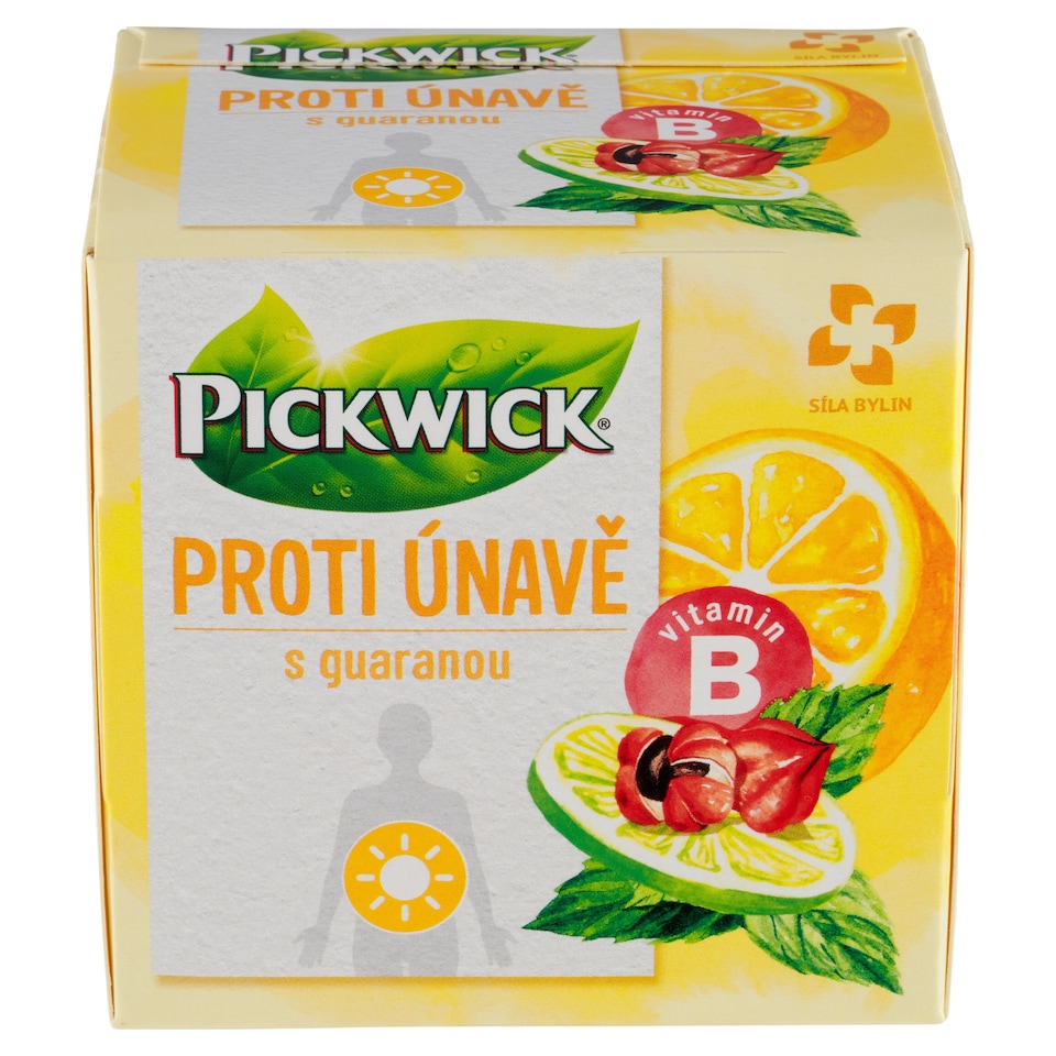 obrázok 1 z Pickwick Proti únave s guaranou zelený a bylinný čaj 10 x 1,5 g (15 g)