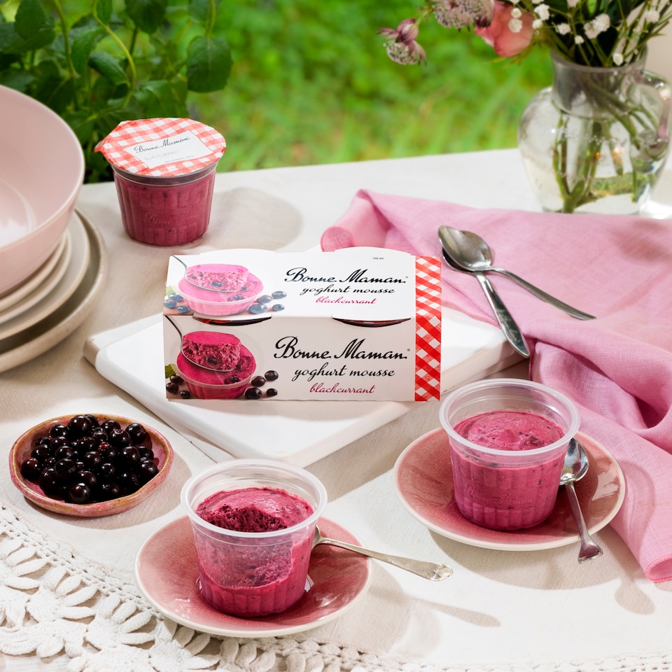 image 1 of Bonne Maman Blackcurrant Mousse 2 x 70g
