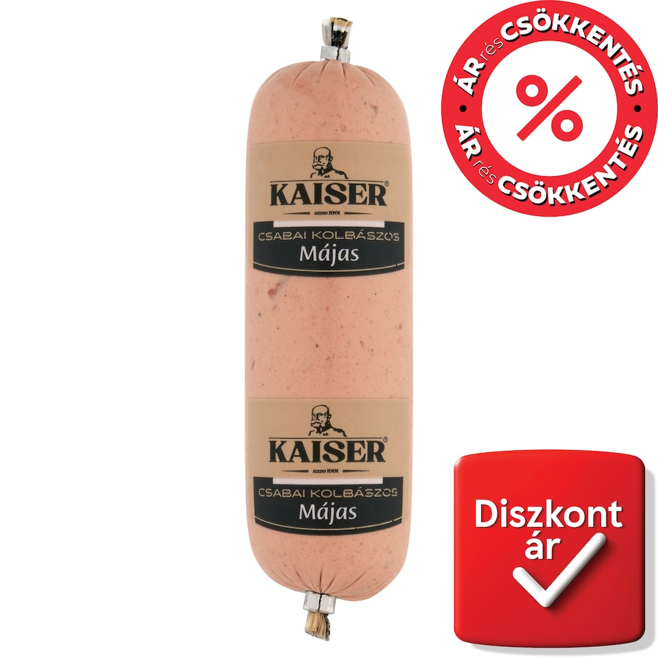 Kaiser csabai kolbászos májas 200 g  1. kép