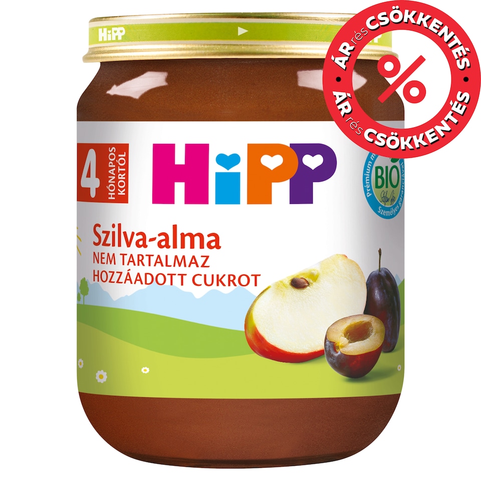 HiPP Organic Plum-Apple Baby Dessert 4 Months+ 125 g