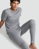 image 1 of F&F Cotton Blend Ribbed Thermal Long Johns in Multi