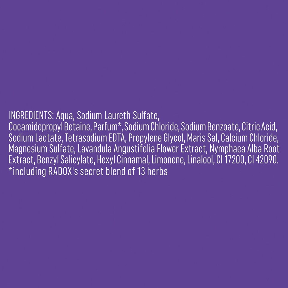 image 1 of Radox Relaxed Waterlily & Lavender Shower Gel 250Ml