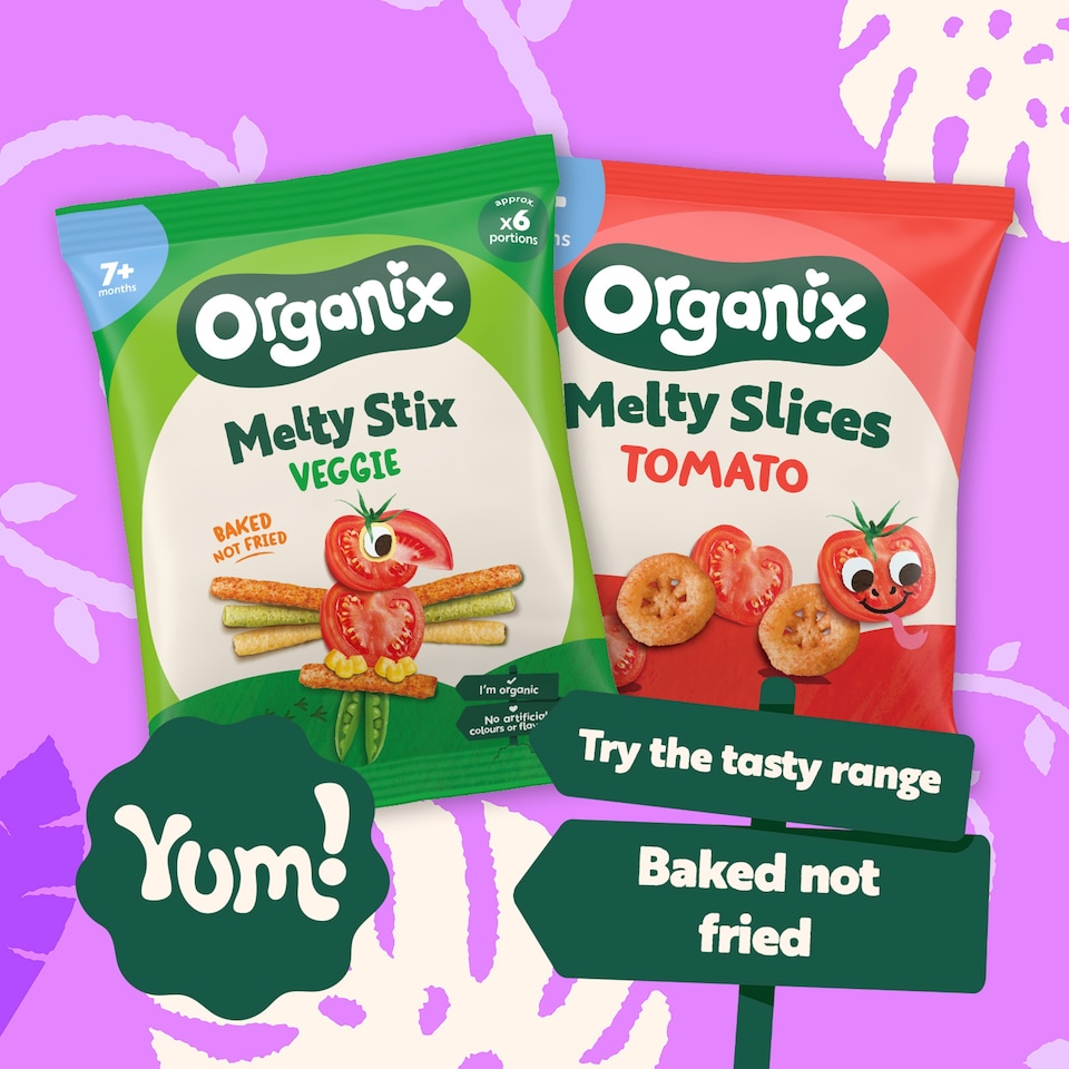 image 1 of Organix Melty Organic Tomato Slices Baby Puffs 7months+ 20g