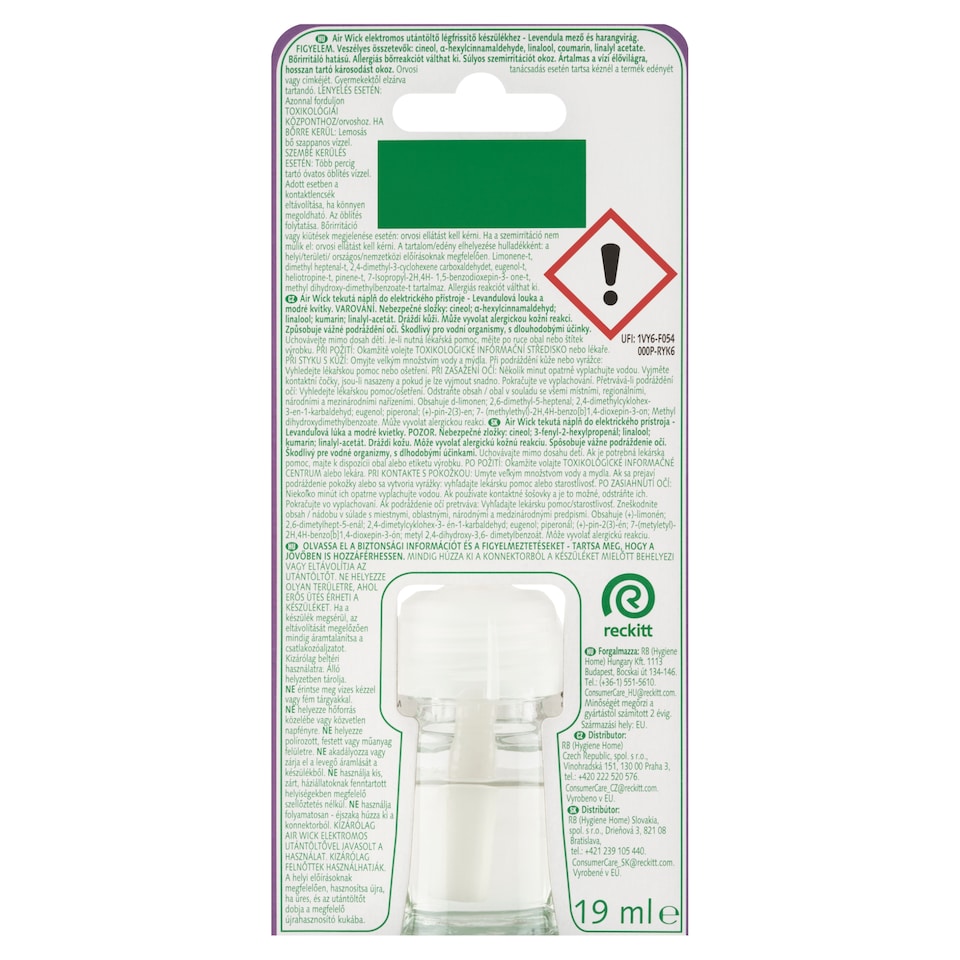 image 1 of Air Wick Liquid Refill for Electric Device Lavender Meadow & Bluebell 19 ml