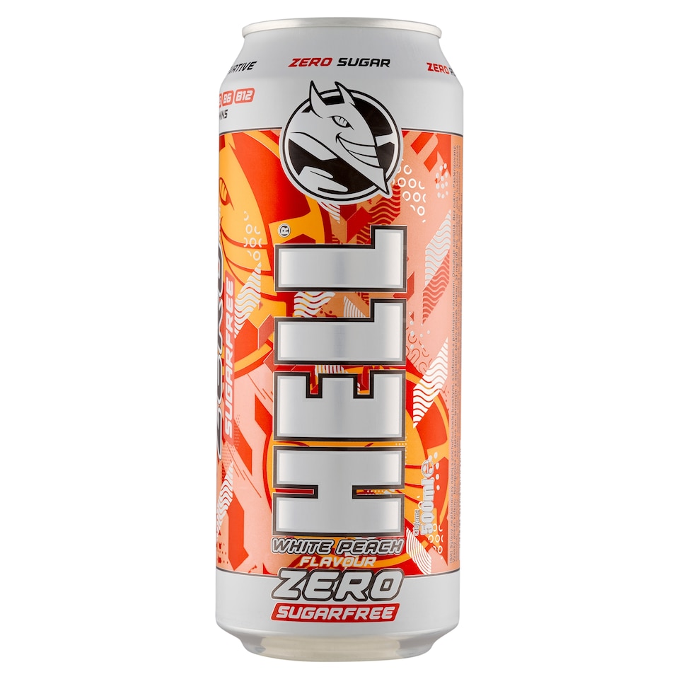 obrázok 1 z Hell Zero White Peach sýtený nealkoholický nápoj 500 ml