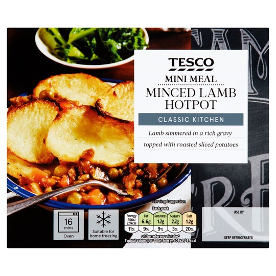 Tesco Mini Meals Lamb Hot Pot 250G Tesco Groceries
