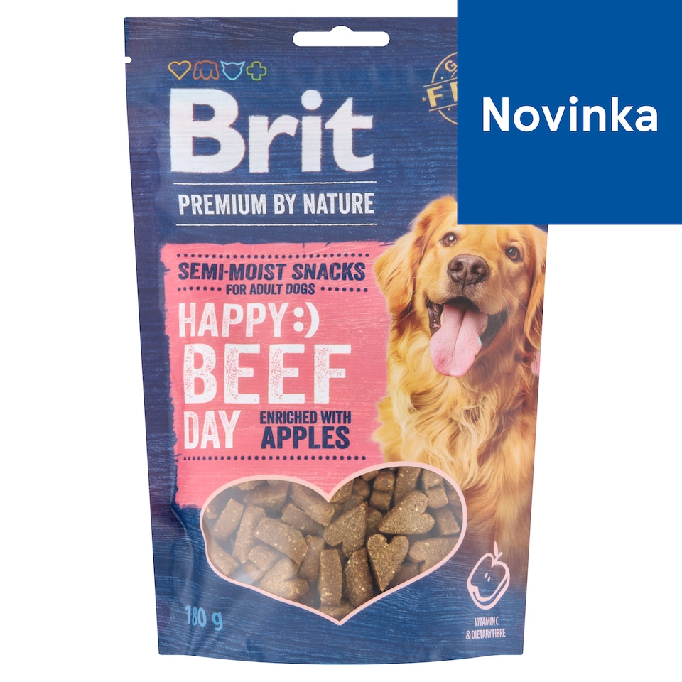 Brit Premium by Nature Hovädzina obohatené o jablko doplnkové krmivo pre psov 180 g