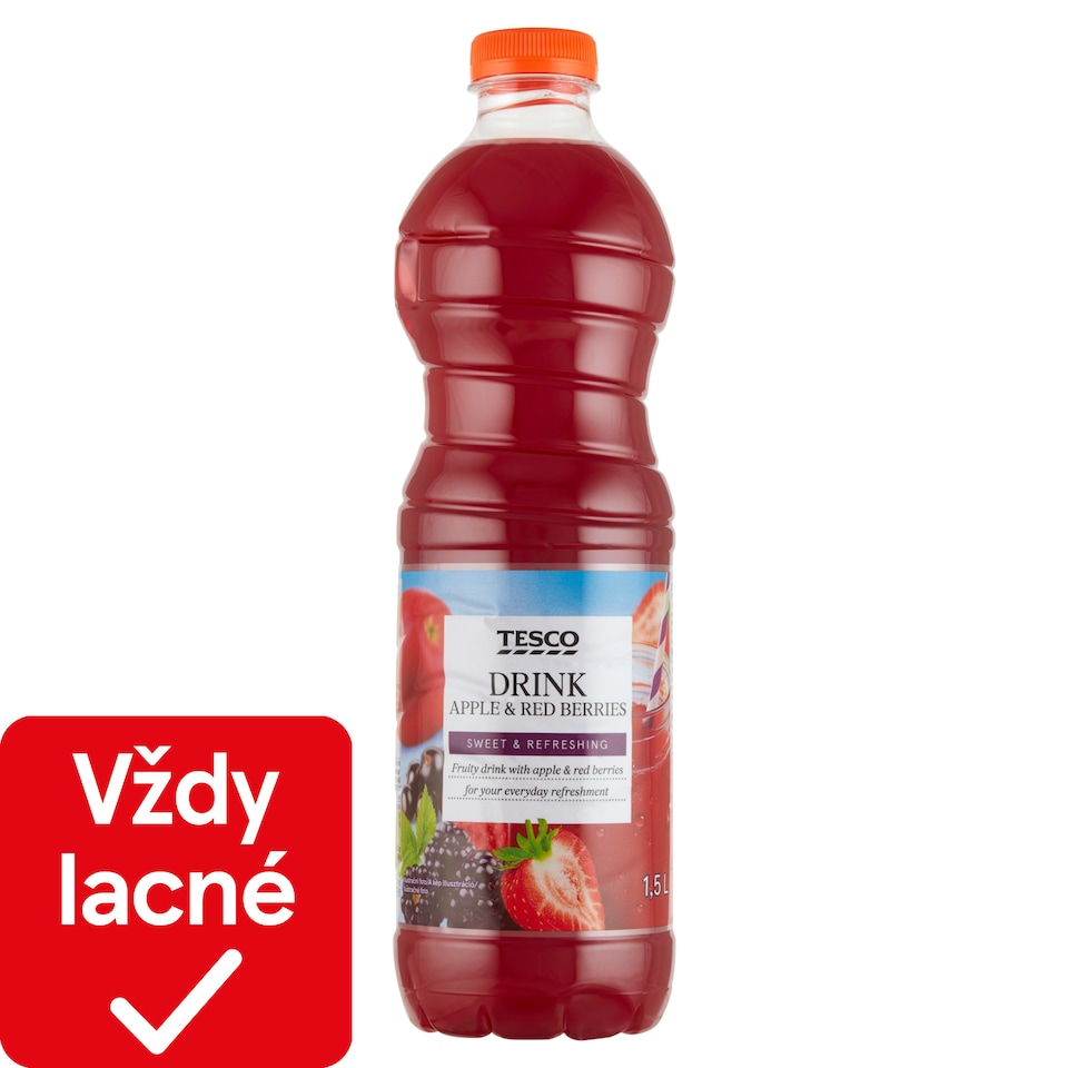 Tesco Nesýtený nealkoholický nápoj z viacerých druhov ovocia 1,5 l