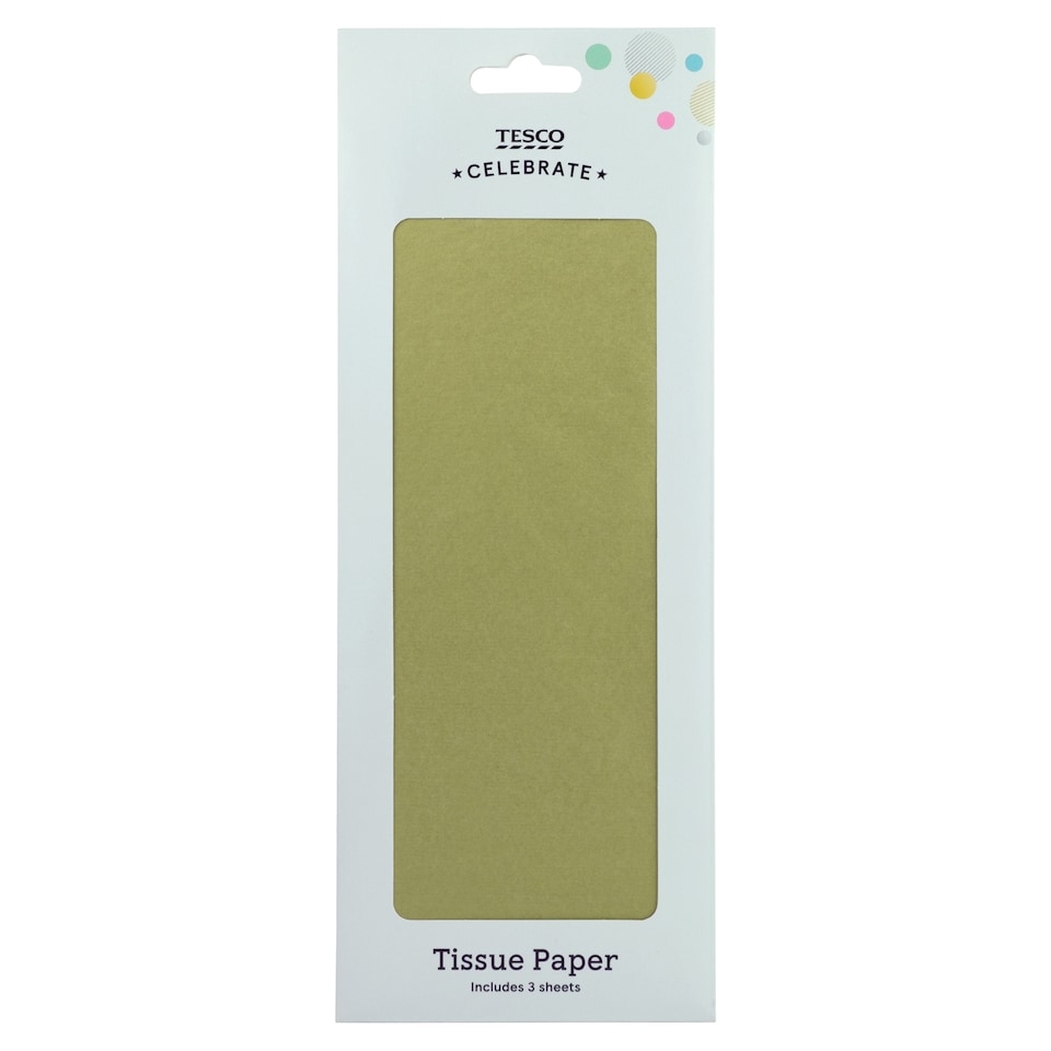 Tesco Gold Tissue 3pk