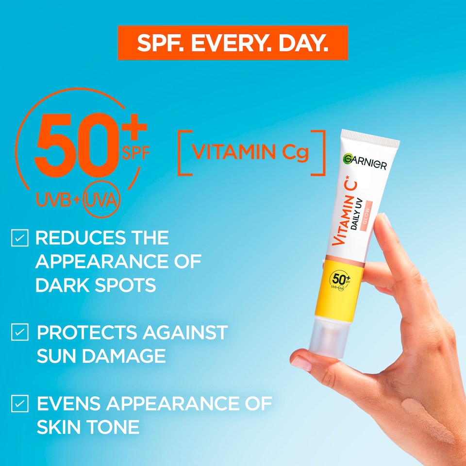 image 1 of Garnier Skinactive Vitamin C Daily UV Brightening Fluid SPF50 40ml