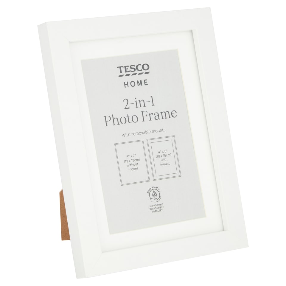 image 1 of F&F Home Photo Frame 2 in 1 White