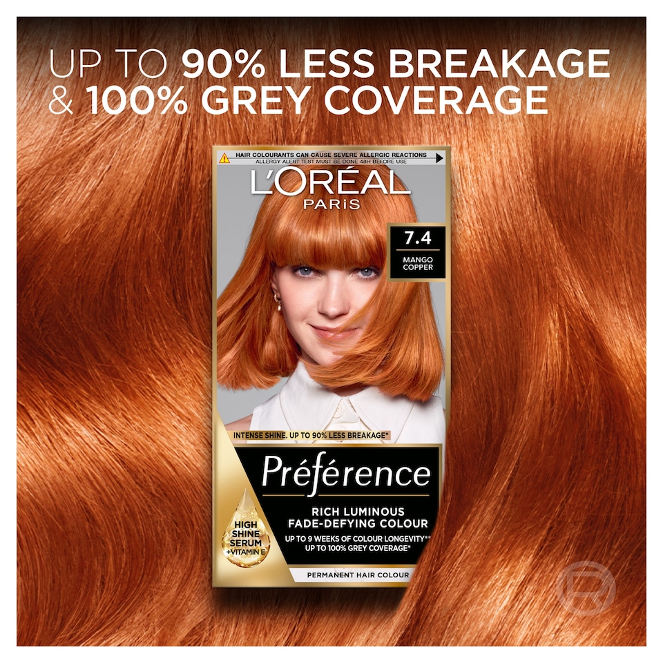 image 1 of L'Oreal Paris Preference 74 Dublin Mango Copper Permanent Hair Dye