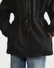 image 3 of F&F Girls Cinched Waist Hooded Raincoat in Black