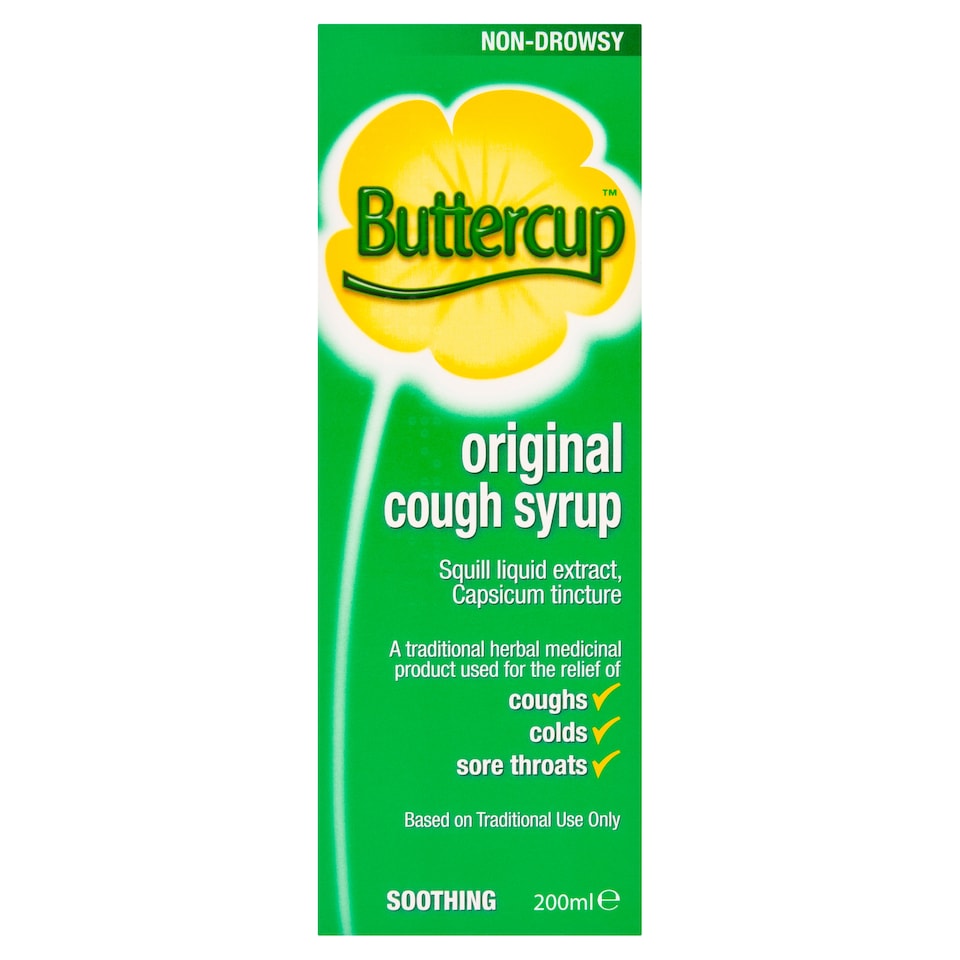 Buttercup Original Cough Relief Liquid - Syrup 200ml