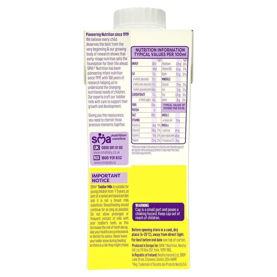 image 1 of SMA Toddler Milk 1-3 Years 200ml