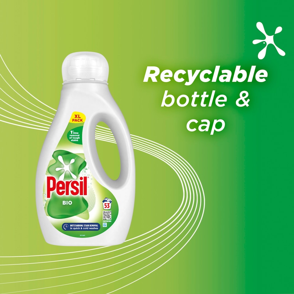 image 1 of Persil Biological Laundry Detergent Liquid 53W 1431Ml