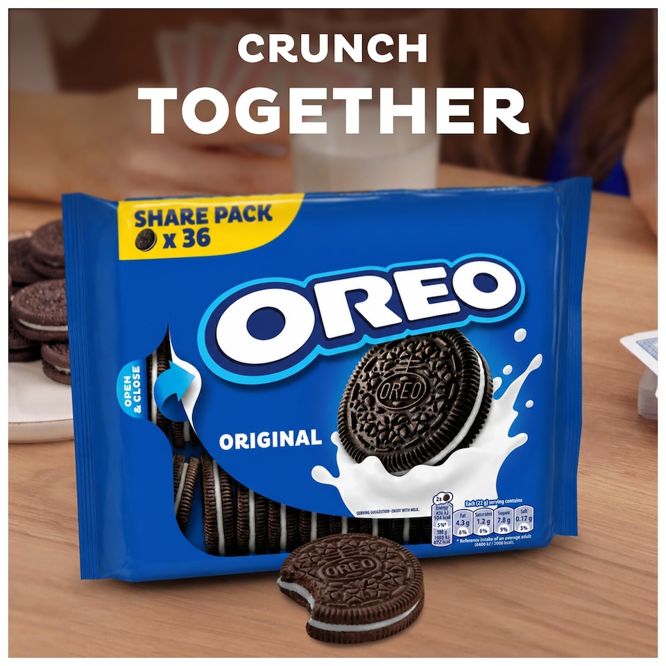 image 1 of OREO Original Vanilla Flavour Filling Biscuits 396g
