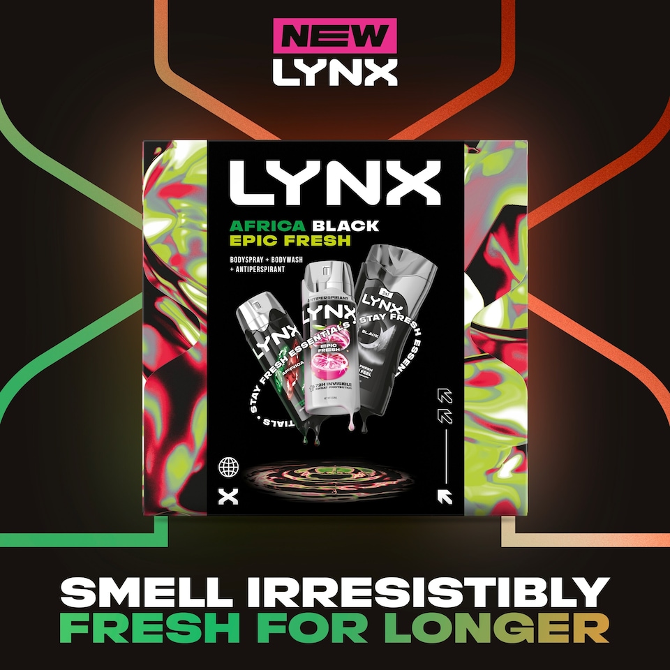 image 1 of Lynx Africa Black Epic Fresh Trio Gift Set